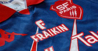 logo fraikin sur le nouveau maillot du stade français saison 2024/2025
