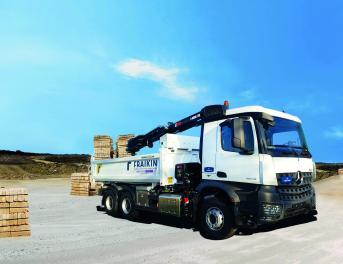 Camion grue BTP
